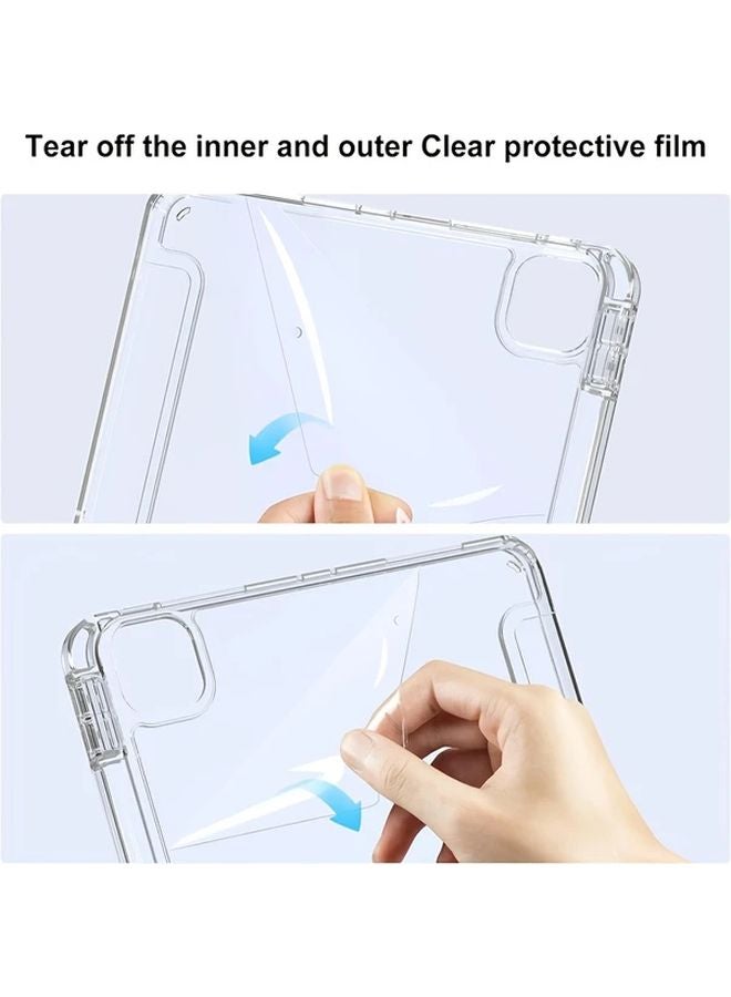 iPad Pro 11 Case 2018 2020 2021 2022 Three Fold Acrylic Hard Cover Anti Bending Auto Wake Sleep - Image 3